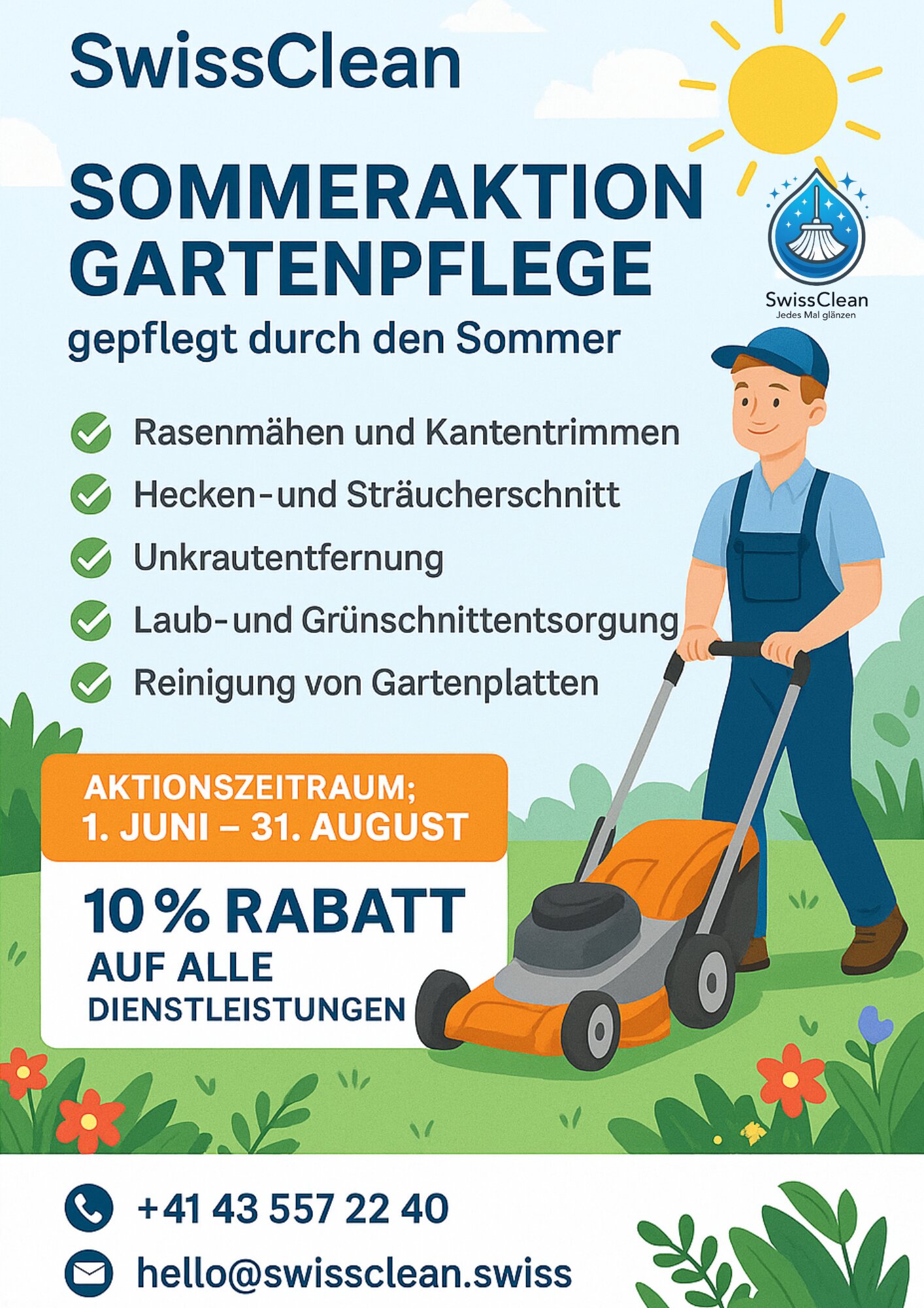 Sommeraktion Gartenpflege – Ihr Garten in Bestform!